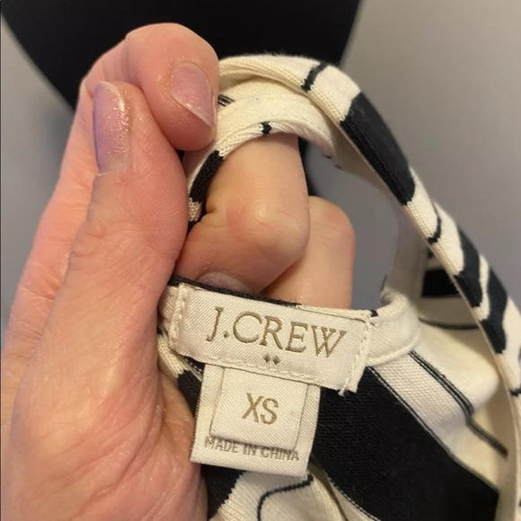 2 FOR $20 J CREW VILLA DRESS FIT FLARE STRIPED BUTTON BACK - Picture 6 of 7